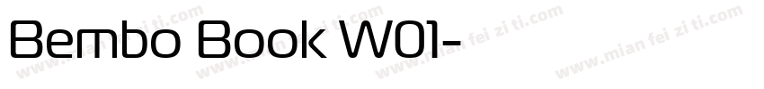 Bembo Book W01字体转换